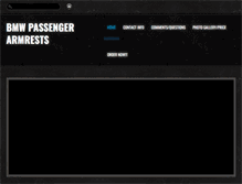 Tablet Screenshot of bmwpassengerarmrests.com